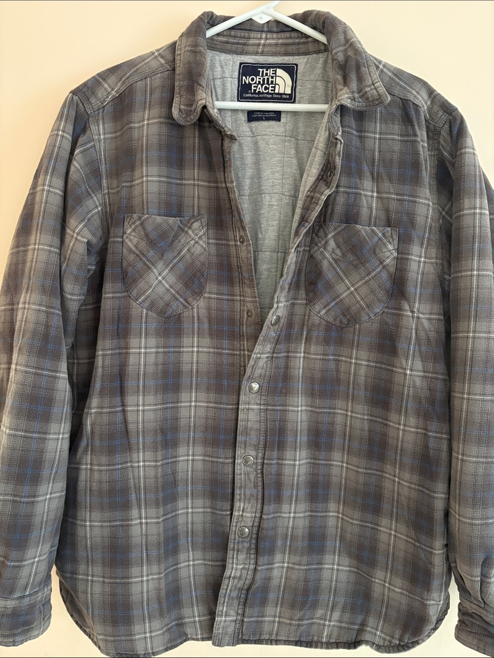 The North Face Plaid Insulated Flannel Shirt Jacket Men’s Large